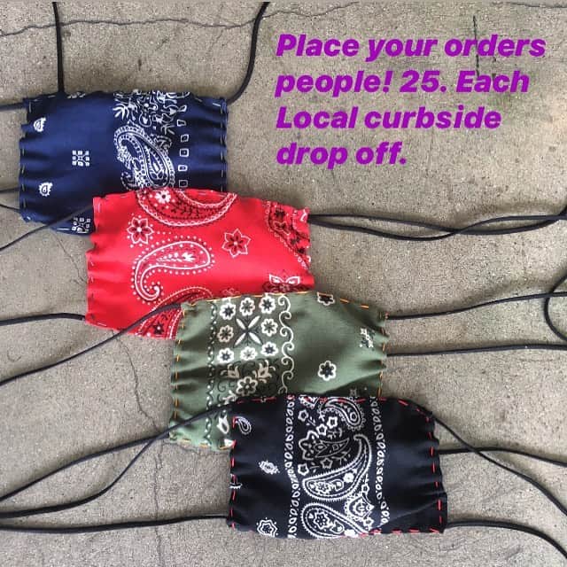 のインスタグラム：「Get your masks! 25.00 each 😷 local curbside delivery available. DM for details. #covid #mask #stayprotected」