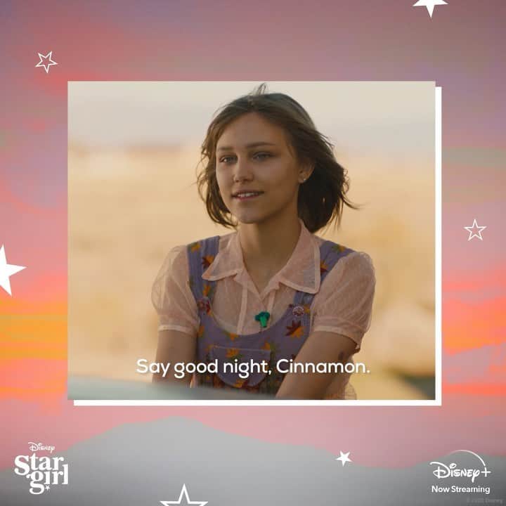のインスタグラム：「Who’s ready for a Cinnamon appreciation post? @Stargirl is now streaming on #DisneyPlus」