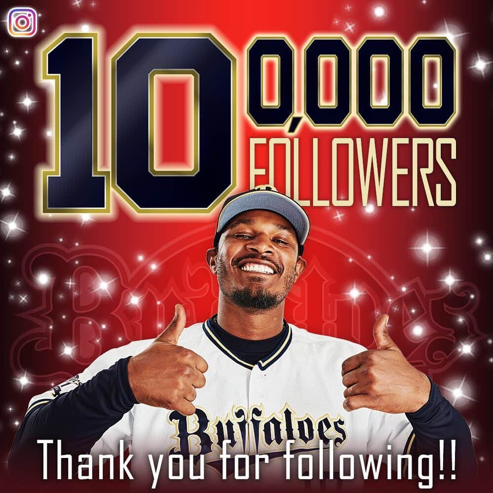 オリックス・バファローズさんのインスタグラム写真 - (オリックス・バファローズInstagram)「#100000フォローありがとう #100000followers #フォロワー10万人突破 #選手から感謝のプレゼント #今後ともよろしくお願いいたします #Bs2020 #buffaloes #baseball #ORIX #プロ野球」4月5日 10時30分 - orix_buffaloes