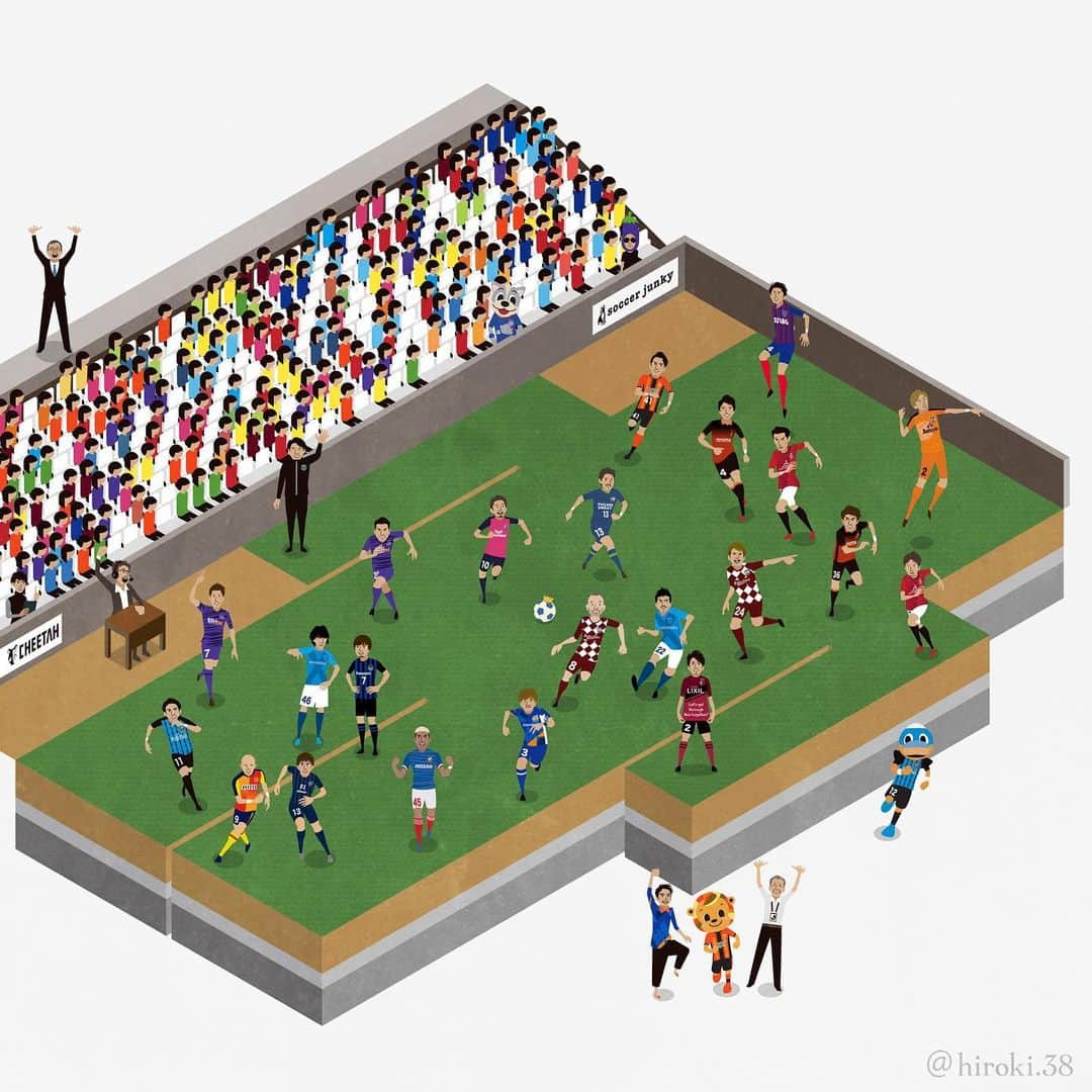 hiroki.38さんのインスタグラム写真 - (hiroki.38Instagram)「. 練磨 ／ Let's get together. . . #槙野智章 #宇賀神友弥 #浦和レッズ #秋本真吾 #スプリントコーチ #soccerjunky #j1 #j2 #j3 #jリーグ #日本代表 #イラスト #サッカー #サッカーイラスト #footballplayer #soccerplayer #sketch #vectorart #illustrator #illustrations #soccerillustration #samuraiblue #tomoakimakino #tomoyaugajin #shingoakimoto #jleague #samurais #サッカー好き #イラストレーターに今できること #prayforfootball . . . 槙野選手や宇賀神選手をはじめ サッカー選手、プロ野球選手、ラグビー選手など 数多くのプロアスリートたちを指導している スプリントコーチ秋本真吾さん ‪@405ARIGATO405‬  が新たにスタートしたオンラインサロン "CHEETAH"の ロゴマーク制作を担当させていただきました！ 「走る」について考え、学びあえるオンラインサロン、 メンバー登録募集中です、是非！」4月5日 18時50分 - hiroki.38