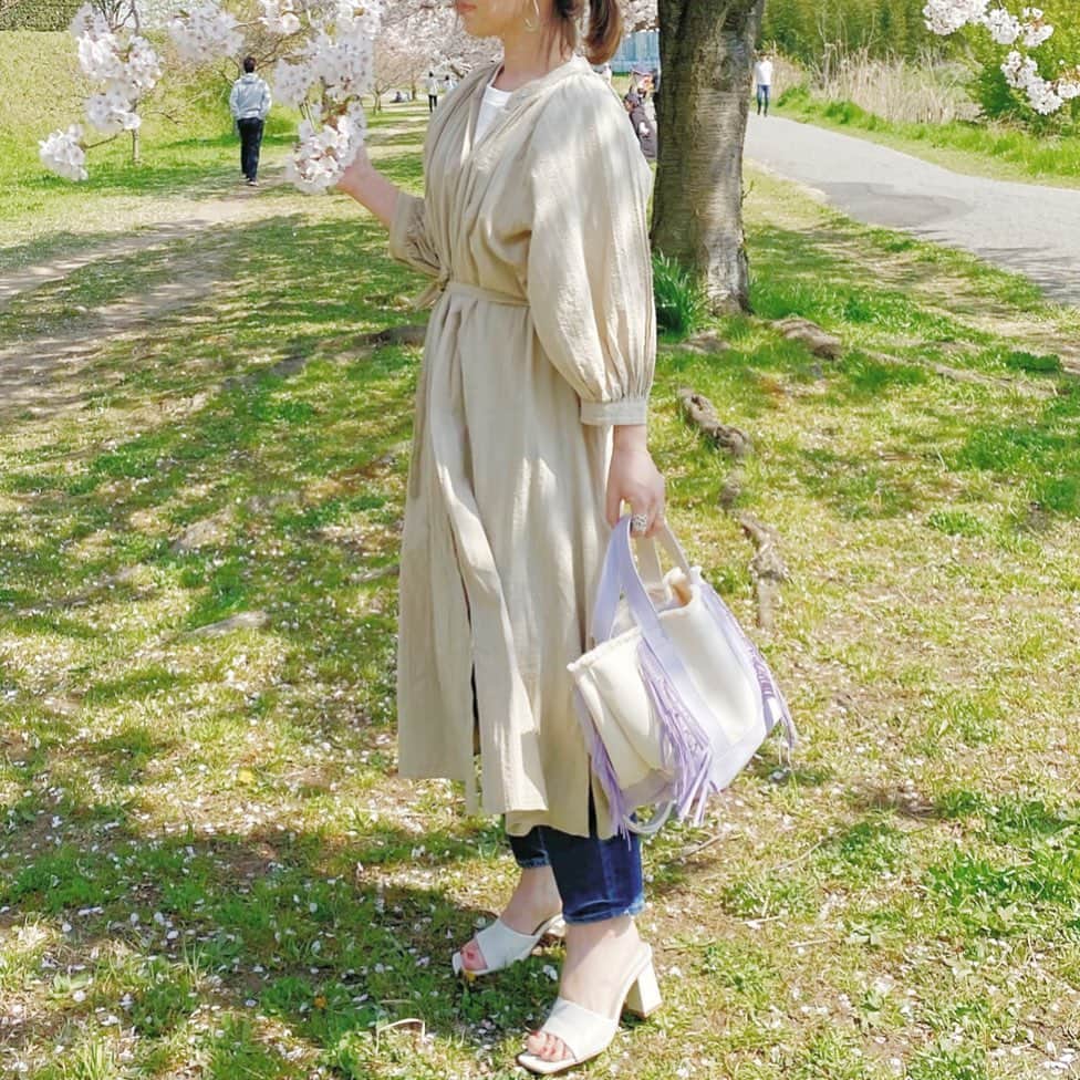 リバーシブルタイプ 美品 daja ペザントワンピース ベージュ 美品