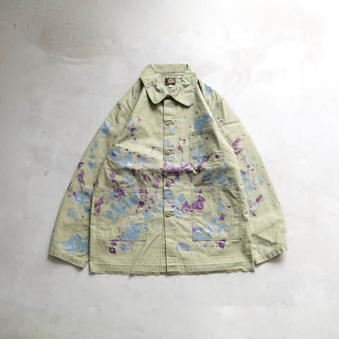 wonder_mountain_irieさんのインスタグラム写真 - (wonder_mountain_irieInstagram)「_ Needles / ニードルズ "D.N. COVERALL - BACK SATEEN / PAINT" ￥35,200- _ 〈online store / @digital_mountain〉 jacket→ https://www.digital-mountain.net/shopdetail/000000010752/ _ 【オンラインストア#DigitalMountain へのご注文】 *24時間受付 *15時までのご注文で即日発送 *1万円以上ご購入で送料無料 tel：084-973-8204 _ We can send your order overseas. Accepted payment method is by PayPal or credit card only. (AMEX is not accepted)  Ordering procedure details can be found here. >>http://www.digital-mountain.net/html/page56.html _ #NEPENTHES #Needles #ネペンテス #ニードルズ _ 本店：#WonderMountain  blog>> http://wm.digital-mountain.info/blog/20200331-1/ _ 〒720-0044  広島県福山市笠岡町4-18  JR 「#福山駅」より徒歩10分 (12:00 - 19:00 水曜、木曜定休) #ワンダーマウンテン #japan #hiroshima #福山 #福山市 #尾道 #倉敷 #鞆の浦 近く _ 系列店：@hacbywondermountain _」4月5日 20時52分 - wonder_mountain_