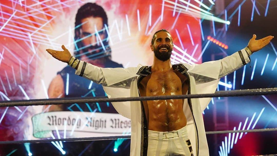 セス・ロリンズのインスタグラム：「WrestleMania will always be special. Thank you to all those who tuned in for Night 1. Hopefully Night 2 can keep up! 🙏🏻」
