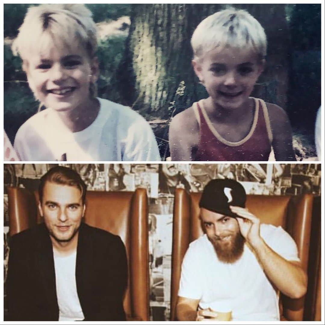 Showtekのインスタグラム：「Happy birthday to my little brother( Sjoerd). We’ve came a long way together through a lot of ups, and also a few downs. The downs made our bond way stronger, and all the ups make the memories sweeter. Cheers to you.  Love you and I’m proud of you!  #happybirthday #edm 📸#1 by mom or dad 📸#2 by @ausmonte」