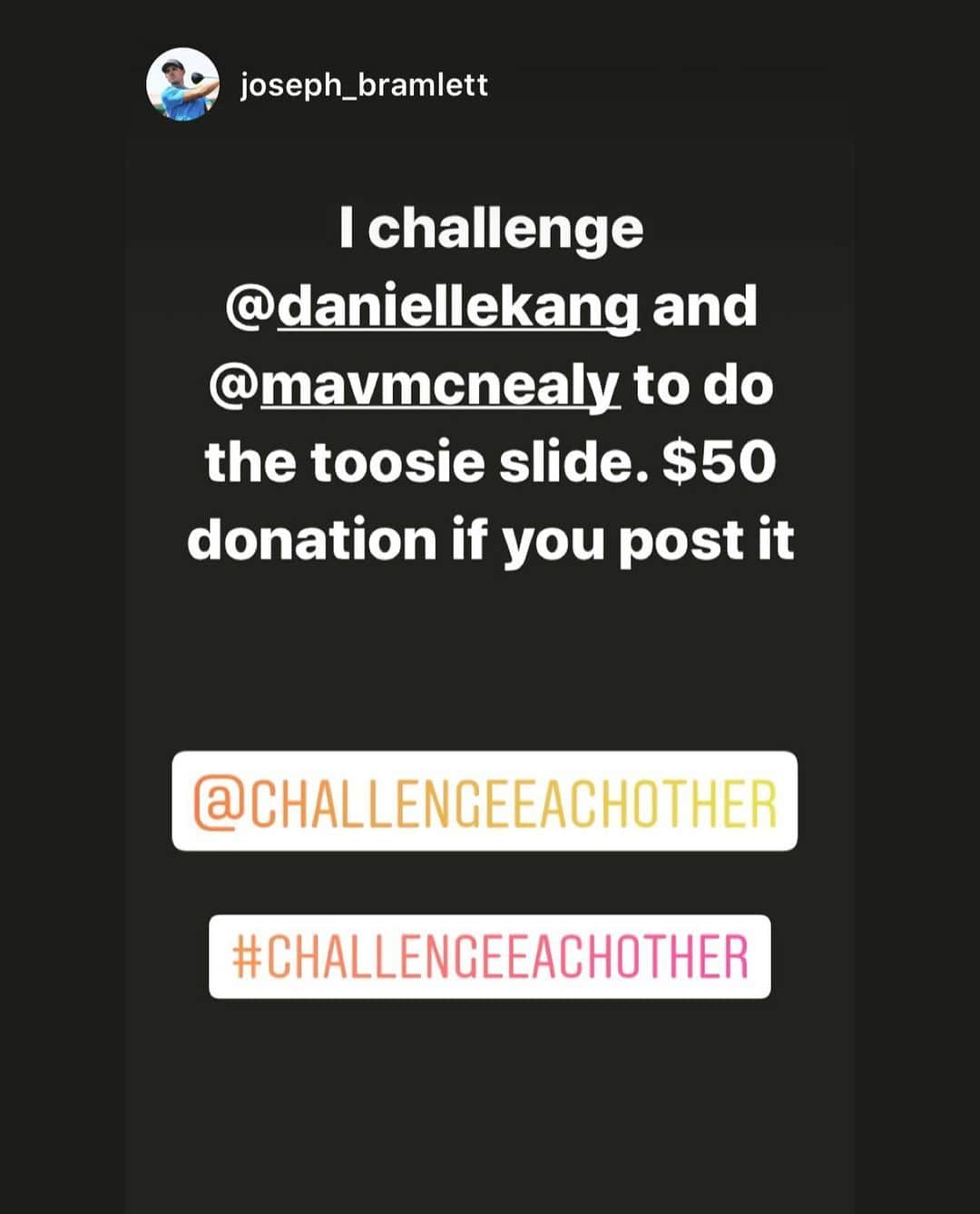 ダニエル・カングさんのインスタグラム写真 - (ダニエル・カングInstagram)「Pay up @joseph_bramlett $50. We technically did it haha 😆 DONATION LINK IN BIO. We accepted your challenge and we even downloaded this thing called TikTok ... any other challenges? Anyone?? @challengeeachother @mavmcnealy crushing the maskcarena 🤦‍♀️」4月6日 8時41分 - daniellekang