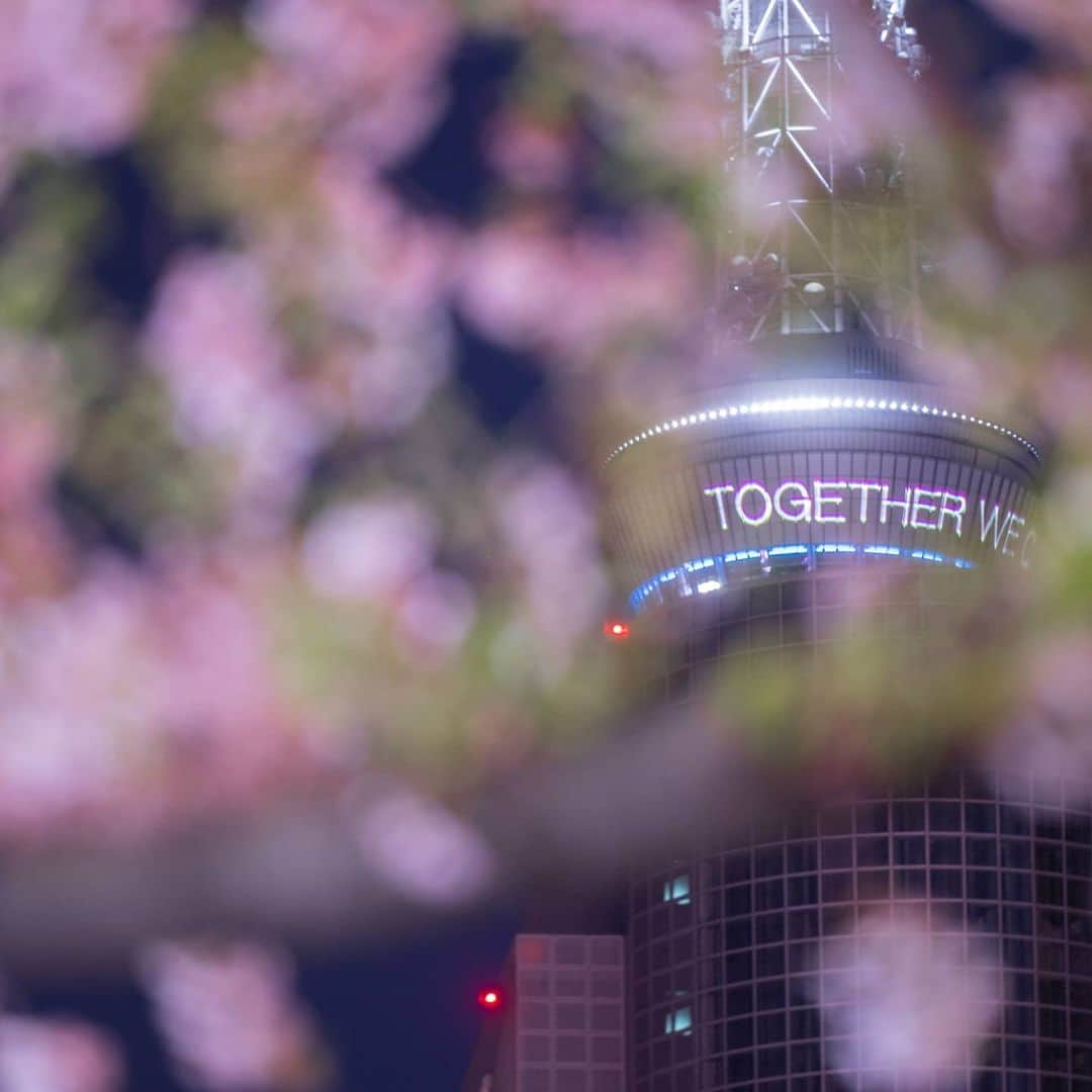 2020年東京オリンピックさんのインスタグラム写真 - (2020年東京オリンピックInstagram)「"Together We Can All Win" 🌏  The Tokyo Skytree, an iconic fixture of Tokyo’s incredible skyline has been lit up blue to represent the Earth and to show solidarity with the people of the world who are battling against COVID-19.  #StayStrong 💪 #Tokyo2020  Photo by Tokyo 2020 📷」4月6日 18時36分 - tokyo2020