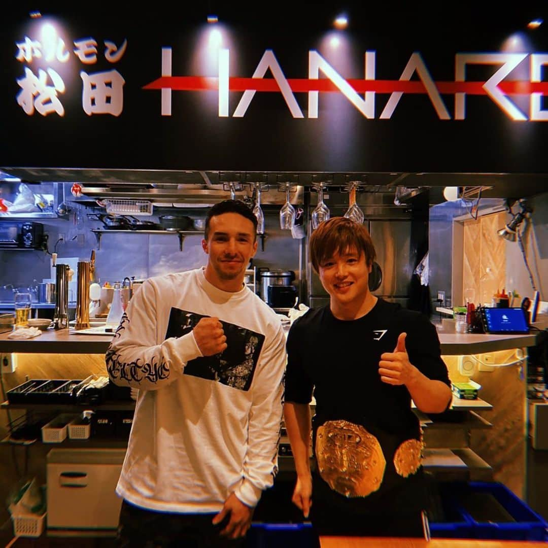 ぷろたんさんのインスタグラム写真 - (ぷろたんInstagram)「木村フィリップミノル君と💪 格闘家ってすげえな色々と。 やる気もらえる。 チャンピオンベルトヤバい😍 #動画見てね #殺人パンチ #ボディガードとして雇って #歌舞伎町を堂々と歩いてみたい #めちゃくちゃ低姿勢 #俺だって乳首のチャンピオン」4月6日 19時58分 - purotan1214