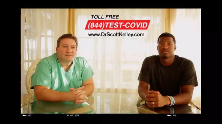 ジェームイス・ウィンストンのインスタグラム：「Good morning, we can all work together to beat Covid-19! Which is why I teamed up with a courageous friend of mine, Dr. Scott Kelley, to develop a TOLL FREE HOTLINE (844-TEST-COVID). Now we can all have our questions and concerns answered from the safety of our own home. Call now (844-TEST-COVID) #stayhome #socialdistancing」