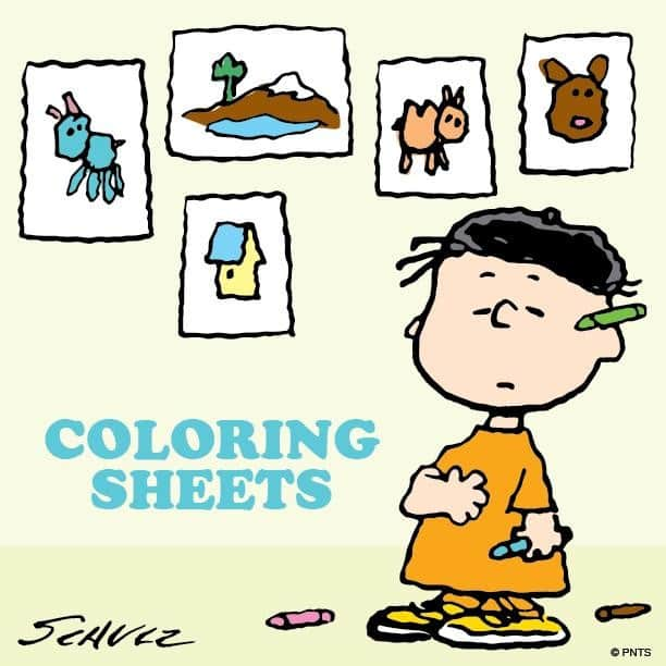 スヌーピーさんのインスタグラム写真 - (スヌーピーInstagram)「Bring out your inner artist with free to download Peanuts coloring sheets! Available at www.peanuts.com. #linkinbio」4月6日 22時30分 - snoopygrams