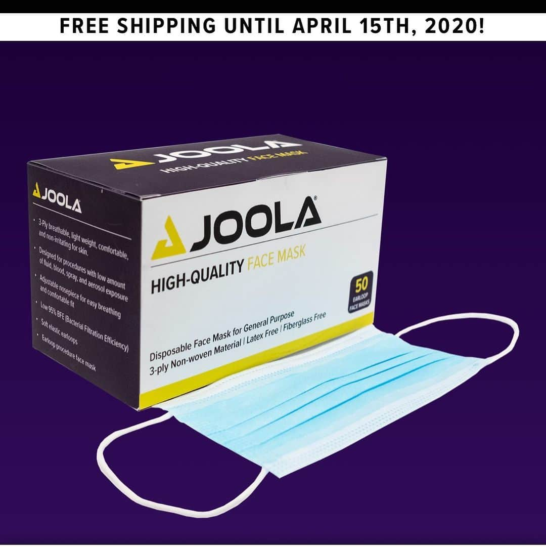 WU Yueさんのインスタグラム写真 - (WU YueInstagram)「Joola has been working around the clock for the past few weeks securing supply and preparing to launch our site to do our part and help flatten the curve by get face coverings/face masks to all Americans.」4月6日 23時02分 - wuyuetabletennis