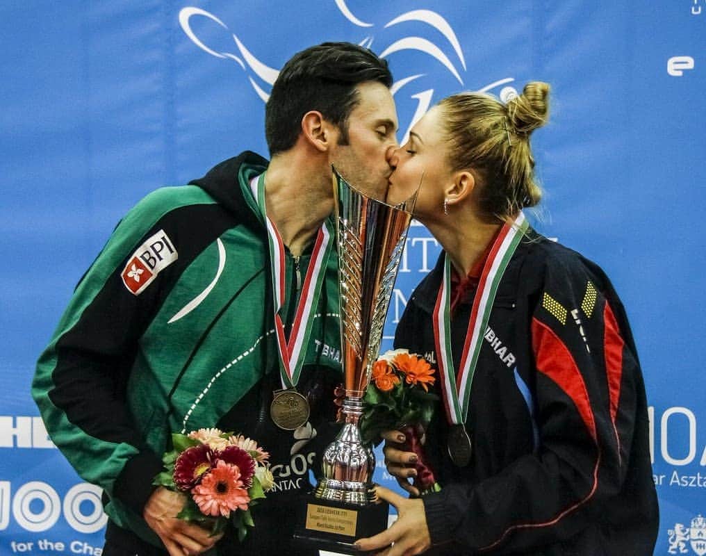 のインスタグラム：「One great thing that sport give you are feelings that you cannot simply describe, just feel! Happy #WorldTableTennisDay 🏓🌍👫💏」