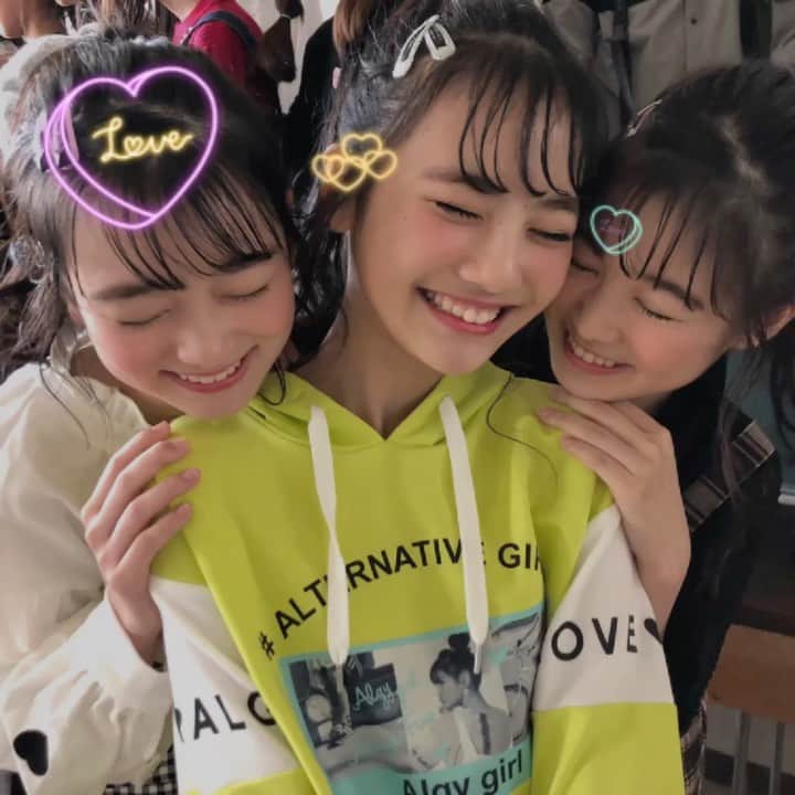 ニコ☆プチのインスタグラム：「💖💛💚 Love Love Love なあいふぉんず~~~💘🌈⭐️ #関谷瑠紀  #高比良由菜  #丸山真亜弥」