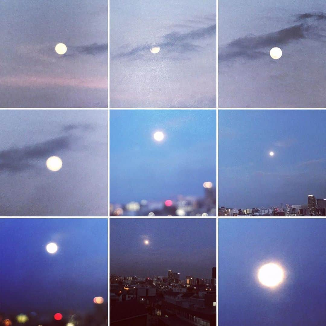 岡まゆみさんのインスタグラム写真 - (岡まゆみInstagram)「スーパームーン🌕#スーパームーン#岡まゆみ」4月7日 18時56分 - okamayumidesu