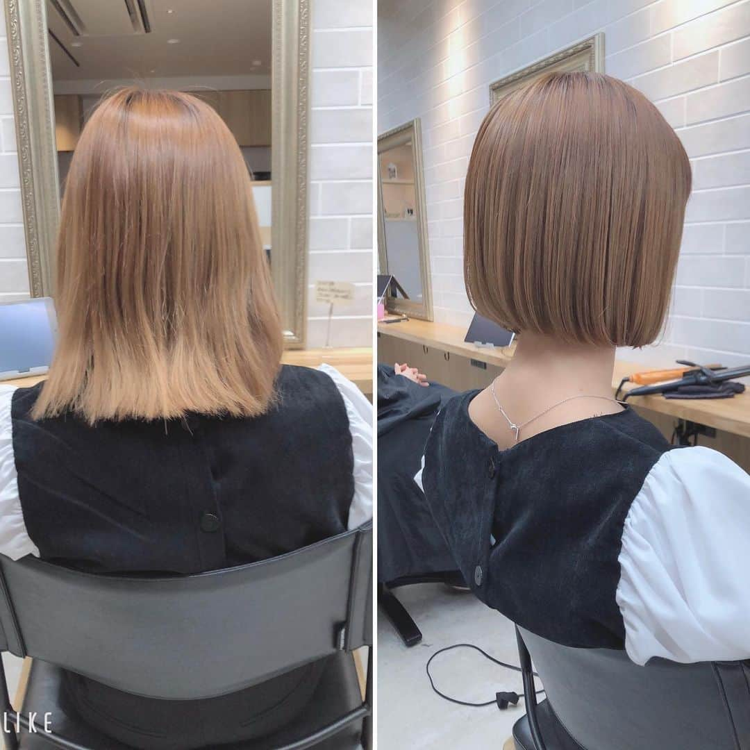 甲田友莉子さんのインスタグラム写真 - (甲田友莉子Instagram)「. ✂️バッサリ✂️ ここまでボブにするのはJK以来かな、、？？ カラーもしたかったけどかわいくしてもらっても お外にでないから、、、我慢しました☹️ ドライヤーが楽になるう〜😜 担当してくださった竜一さんありがとうございました❀  #ボブ #ボブヘアー #beforeafter #スペースクラフト #キャンパスクイーン」4月7日 20時28分 - k_yuririn_k