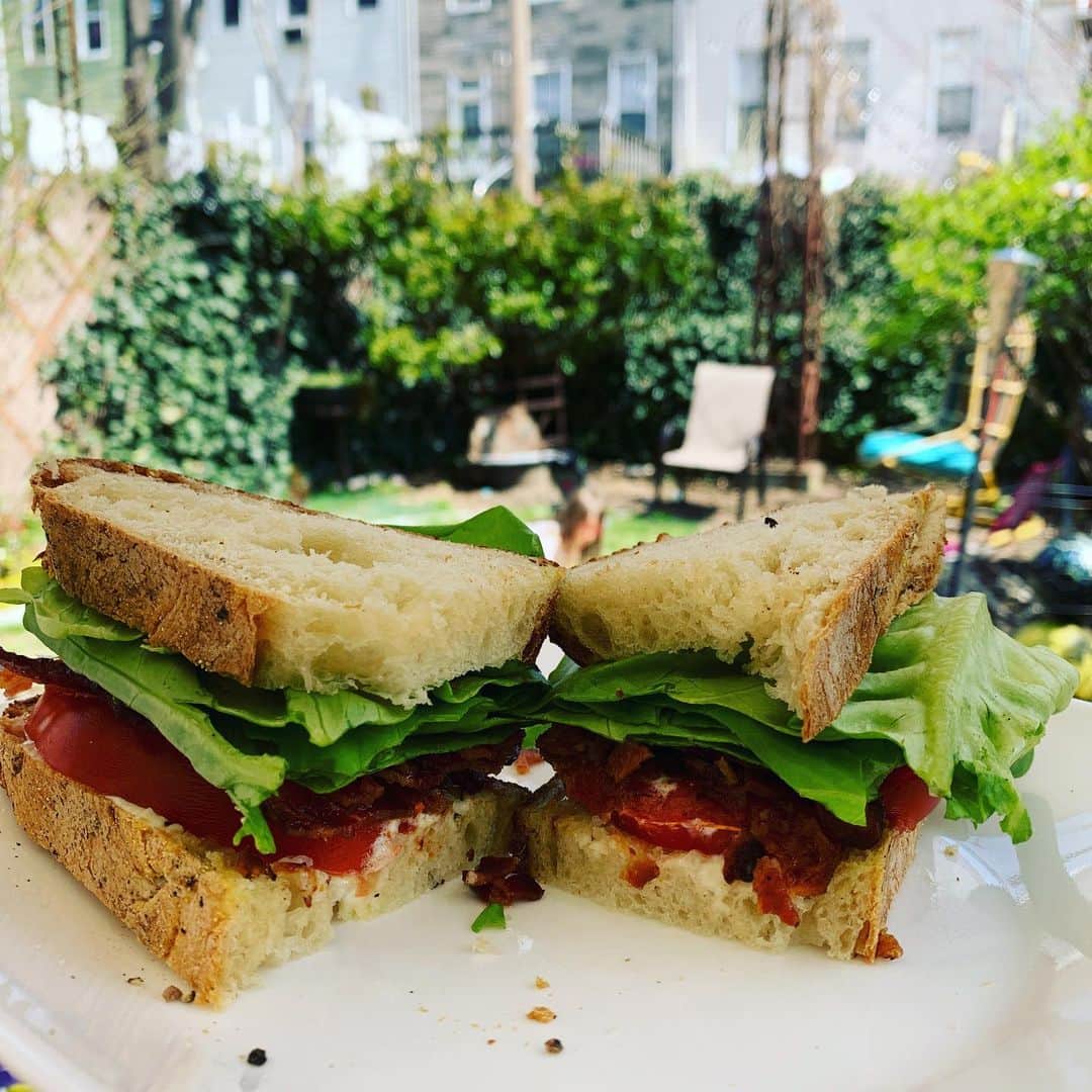 カーキ・キングのインスタグラム：「Wife made homemade bread and then made BLTs on that bread and gave one to me and said you should Instagram this and I took that not to be a mere suggestion but a condition of continuing this marriage.」