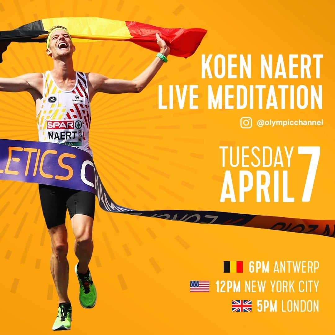 オリンピックチャンネルさんのインスタグラム写真 - (オリンピックチャンネルInstagram)「Do you meditate?  Pause with us as marathon runner @KoenNaert guides us through a live meditation.  #StayStrong #StayHealthy #Meditation」4月7日 21時00分 - olympicchannel_x