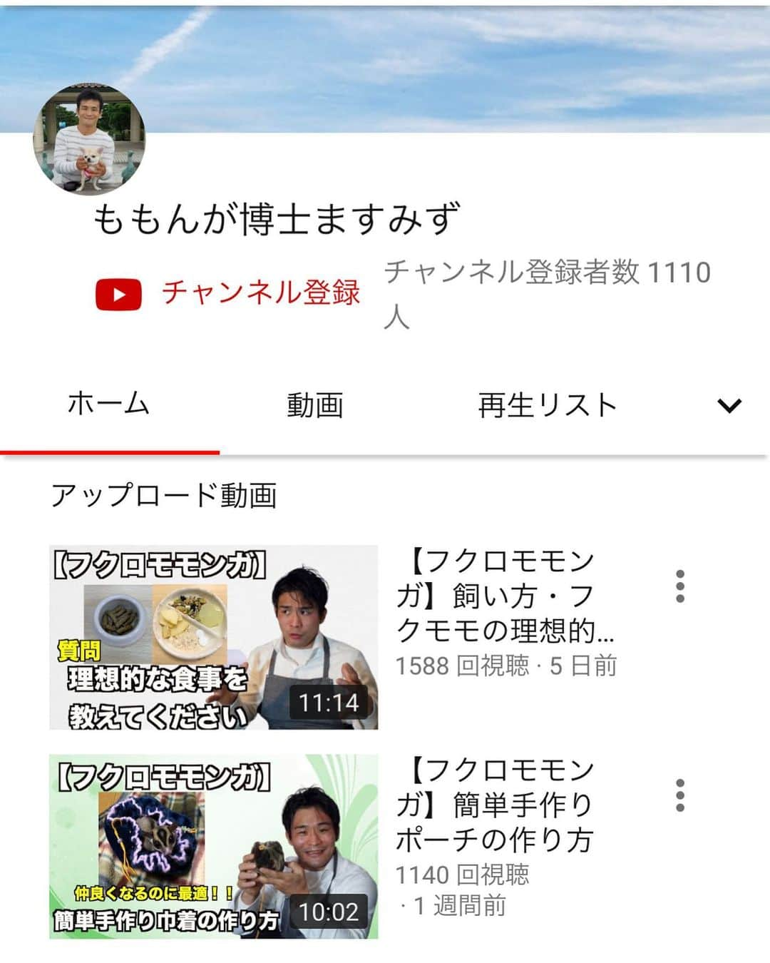 升水翔兵のインスタグラム：「フクロモモンガに興味がある方は YouTube［ももんが博士］で検索してください。 飼い方をお教えさせていただいております。 この機会にフクロモモンガの勉強を✨」