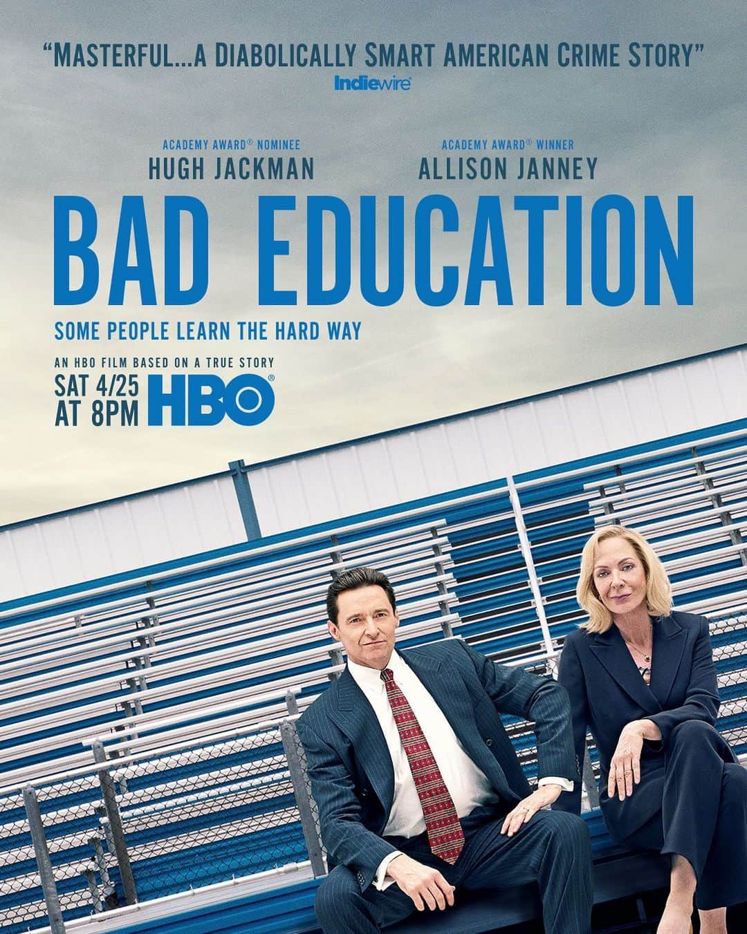 ヒュー・ジャックマンのインスタグラム：「Some people learn the hard way. #badeducation premieres Saturday, April 25th on @hbo. #stayhome and watch! @allisonbjanney」