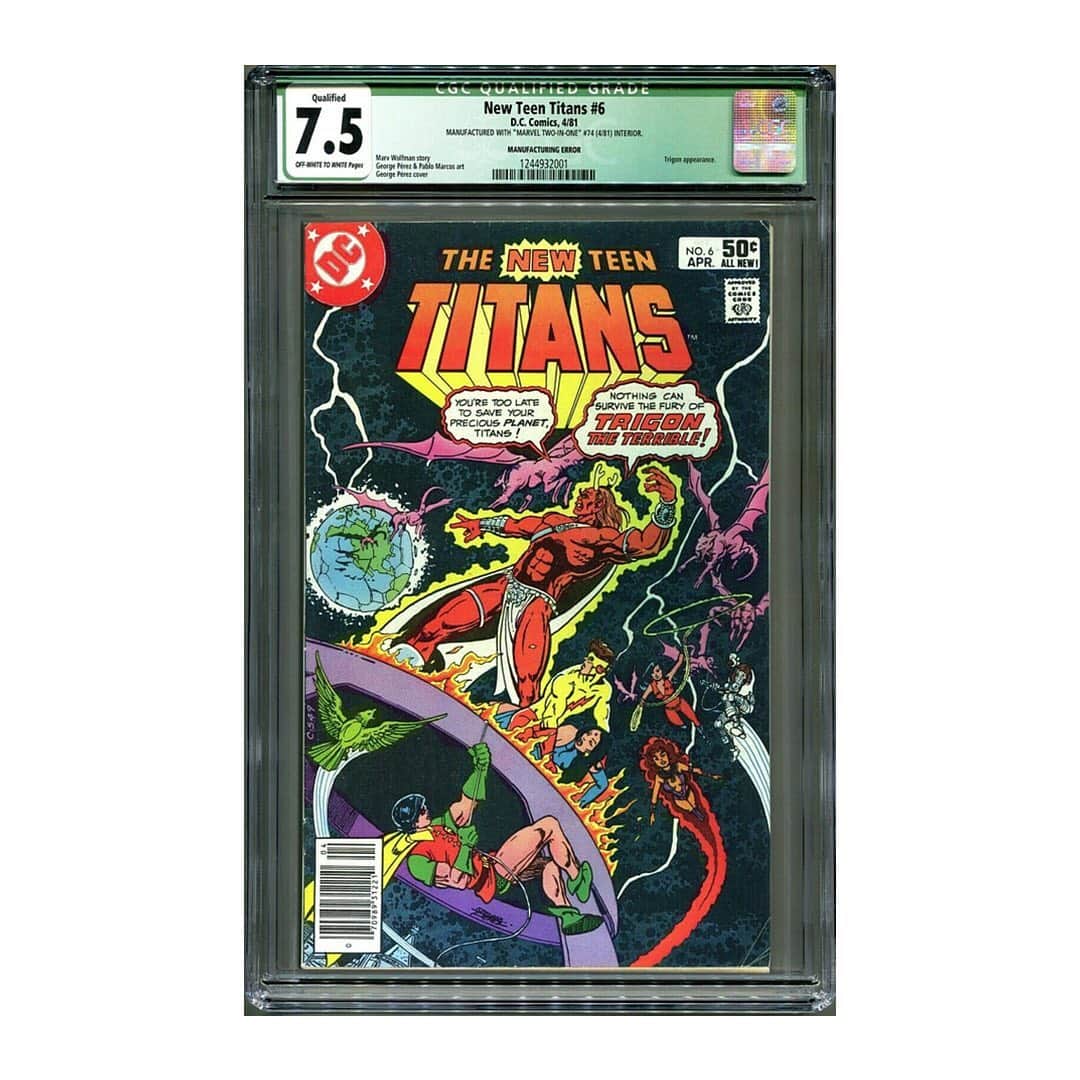 HYPEBEASTさんのインスタグラム写真 - (HYPEBEASTInstagram)「#hypeAF: An extremely rare @marvel Comic misprint with a @dccomics cover is going for a brain-shaking $1.2 million USD. One of only three known to exist in total, the cover of DC’s ‘New Teen Titans’ #6 was accidentally placed onto the issue of ‘Marvel-Two-In-One’ #74, both of which were printed in April of 1981. It just so happens that during the period Marvel Comics had been printing at Ronald’s Printing in Canada before DC Comics followed along. Find out more about the issue via the link in our bio. ⁠⠀ Photo: @ebay」4月7日 23時06分 - hypebeast