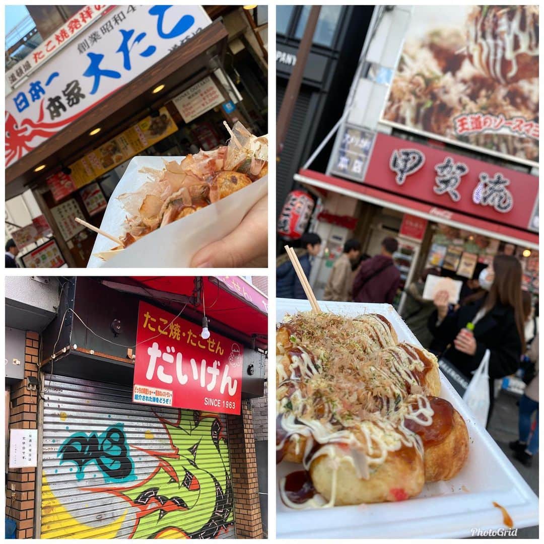 影山祥子さんのインスタグラム写真 - (影山祥子Instagram)「やっと更新していく。💁‍♀️ 本当に世の中コロナの事で今回の旅行もどうしようかって言ってたけど、誕生日って事もあって相棒が連れてってくれた大阪旅。🐙 行けてよかった大阪🥺✨ やはり大阪といえばたこ焼き🐙 チーズのたこ焼き屋がやってなくて、行きたい所全部制覇できなかった🙃 初めてのりくろーおじさんは うん、あー。うん。☺️ って感じでした😂😂 あとは初めて通天閣いって本物のビリケンさんに会うことができました🥳👏 みんなが触ってるから、エアーで撫でておきました👋 とにかくTHE大阪楽しんだ🧡🧡 続く⇒ . . . #やっと　#更新　#大阪　#大阪グルメ #たこ焼き　#大阪スイーツ #りくろーおじさんのチーズケーキ #定番　#ビリケン #通天閣　#大阪観光 #誕生日　#すっぴん　#旅　#oosaka #trip #birthday #instafashion」4月8日 0時16分 - sacco324