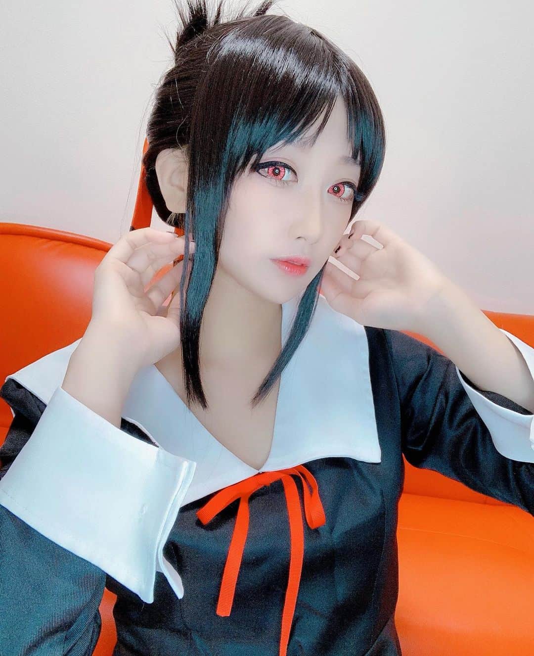 若月雅のインスタグラム：「【#かぐや様は告らせたい ／#cosplay 】 . 秀知院学園生徒会.副会長  四宮かぐや . 「お可愛いこと…」 . . #コスプレイヤーさんと繋がりたい  #宅コス #アニメ好き  #cosplayer #kaguyasamaloveiswar #角色扮演」