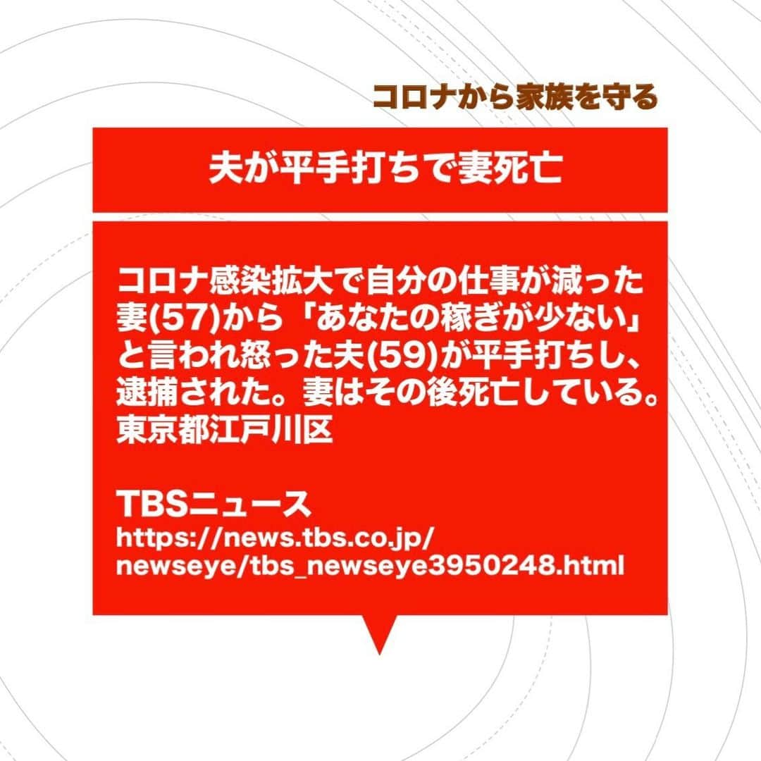 池内ひろ美のインスタグラム：「東京都江戸川区で、夫が妻を殺害 https://news.tbs.co.jp/newseye/tbs_newseye3950248.html  #コロナ夫婦喧嘩 #コロナ殺人 #飲酒 #DV」