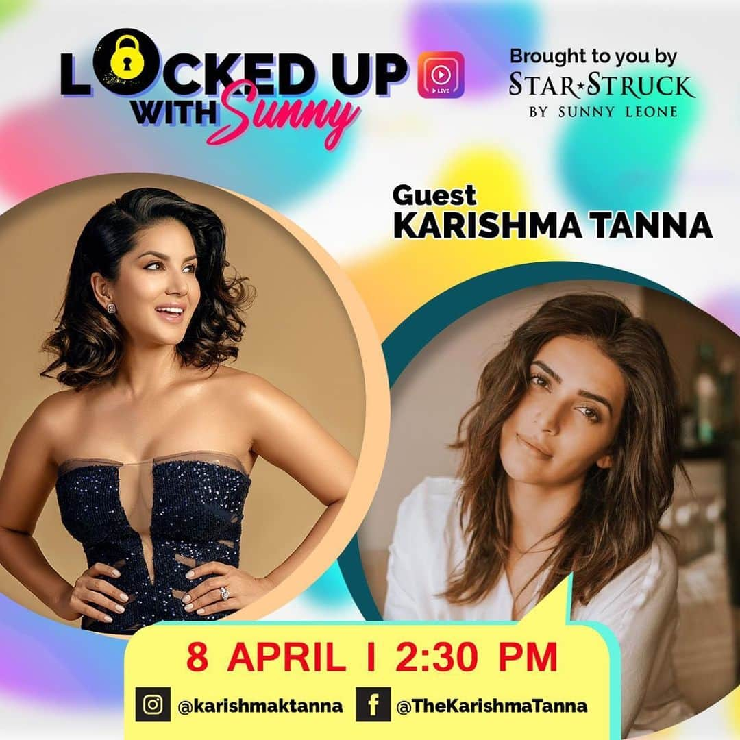 サニー・レオーネさんのインスタグラム写真 - (サニー・レオーネInstagram)「Hey everyone! @karishmaktanna is joining me today on @lockedupwithsunny  So excited because we have known each other for a very long time! So happy to have her a part of this!! #lockedupwithsunny」4月8日 13時19分 - sunnyleone