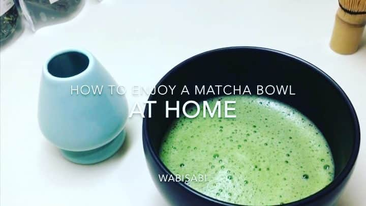 Wabi•Sabiのインスタグラム：「How do you enjoy everyday at home? Hope you don't stress out too much being stuck at home! This is a quick drink to get energy and relaxed by Matcha from Kyoto Japan🇯🇵🗾 Do you know how much nutrition this super food Matcha has? Save some energy until the outbreak is over and life gets back to normal! Stay positive:)￼ . 1. Theanine 107.4mg. Makes you relaxed and improves concentration. . 2. Vitamin C 3.6mg. Makes your skin smooth and beautiful. . 3. Mineral like Dietary fiber 2.31g and Calcium 25.2mg. Improves intestinal environment. . *Nutrition for 6g Matcha powder . . #matcha #matchapower #matchabowl #madeinkyoto #madeinjapan #japanquality #tealover #teaaddict #matchalover #matchaaddict #superfood #staysafeeveryone #stayhomesavelives #stayhomestaysafe #socialdistancing #socialdistance #physicaldistancing #flattenthecurve #stayhomechallenge #recipeoftheday #stressrelief #stayhealthy #staybeautiful #staypositive」