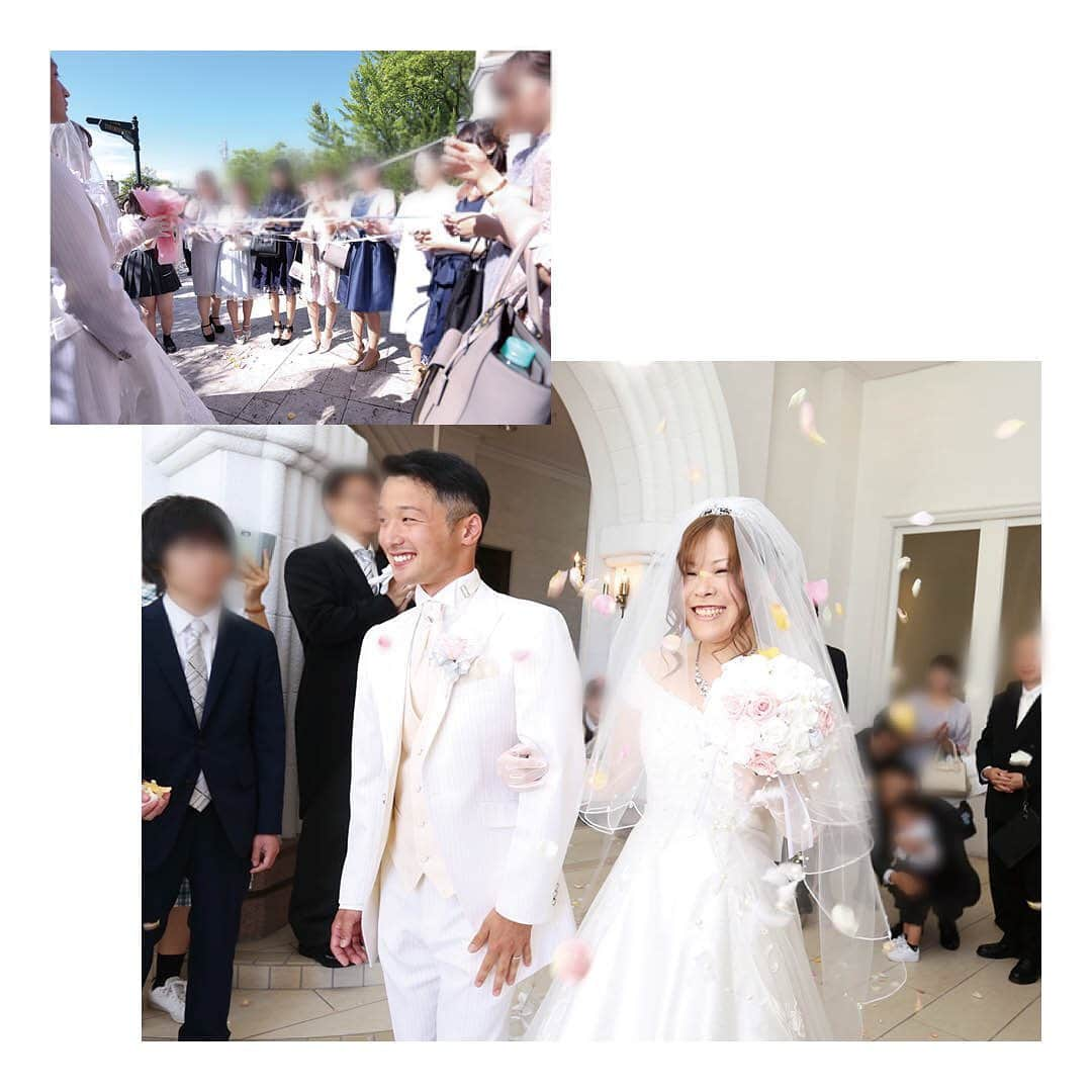 結婚SANKA(けっこんさんか)さんのインスタグラム写真 - (結婚SANKA(けっこんさんか)Instagram)「＼ウエディングレポ／ 『大切な人たちの前で誓うことで、「結婚する」ということを実感』福井県鯖江市　Yさん＆Sさんカップル . 富山セント・マリー教会＆迎賓館ヴィクトリア . 足が震えるほど緊張していたという新婦Sさん。お父さんと歩いたバージンロードや、誓いのシーンなどでは、感動で涙が😢 . 快晴の空の下、ゲストからフラワーシャワーの祝福を受けた二人。ゲストからの「おめでとう」の掛け声に、照れくさいながらもうれしくて、みんなへの感謝がこみ上げてきたそう☀️ . 披露宴では、二人の席にゲストがかわるがわるやってきて、おしゃべりや写真撮影を楽しみました。余興では、新郎Yさんの地元・五箇山の踊りが披露され、新郎Yさんも飛び入りで参加！会場がさらに楽しい雰囲気に🕺 . 「結婚式は、親に勧められる形で決まったんですが、ゲストの前で挙式をして祝福されることで、結婚すること、そしてその責任を実感できた」と新婦Sさん。ゲストへの感謝を伝える場と親孝行にもなって、結婚式を挙げてよかったな、と改めて実感したそう🌿 . . . 結婚SANKAがつくるWebマガジンmarricoでは、富山セント・マリー教会＆迎賓館ヴィクトリアや、そのほかの会場で挙げた北陸カップルのリアルな結婚式をたくさんレポートしています！ . @kekkonsanka_weddingのURLからmarricoのウエディングレポへ . . about 結婚SANKA . 石川・富山・福井の花嫁のための結婚準備メディアです 雑誌とWebサイト、Webマガジン「marrico」の3つで、北陸花嫁に役立つ地元の結婚準備情報を発信中です . . ＼北陸花嫁を応援／ ただいま、結婚SANKAのWebサイトからブライダルフェアを予約＆参加で、最大16,000円分のギフトカードをもれなく全員にプレゼント中。 結婚準備、新生活、息抜きデートに使ってください https://kekkonsanka.com . .」4月8日 14時51分 - kekkonsanka_wedding