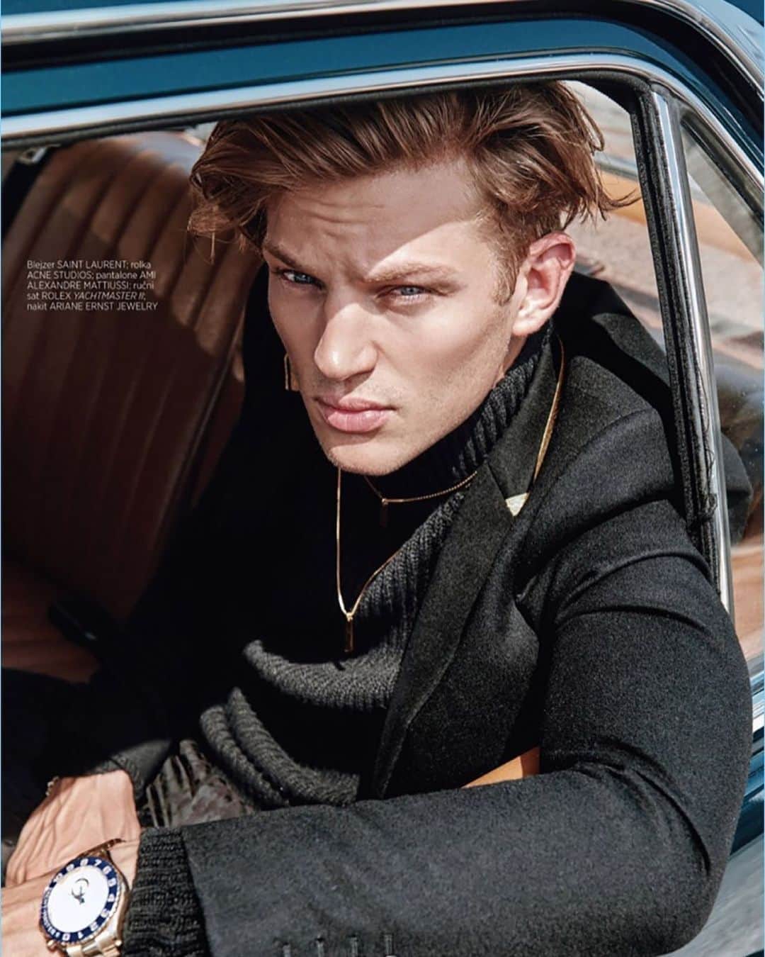 セバスティアン・ソーブのインスタグラム：「Missing the open roads 🚗 -  A couple of my favourite pics from @harpersbazaarserbia 📸 @vermilion_playground」