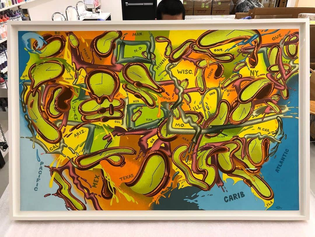 KAWSONEさんのインスタグラム写真 - (KAWSONEInstagram)「Peter Saul, 1980. America does feel surreal... #PeterSaul」4月8日 21時41分 - kaws