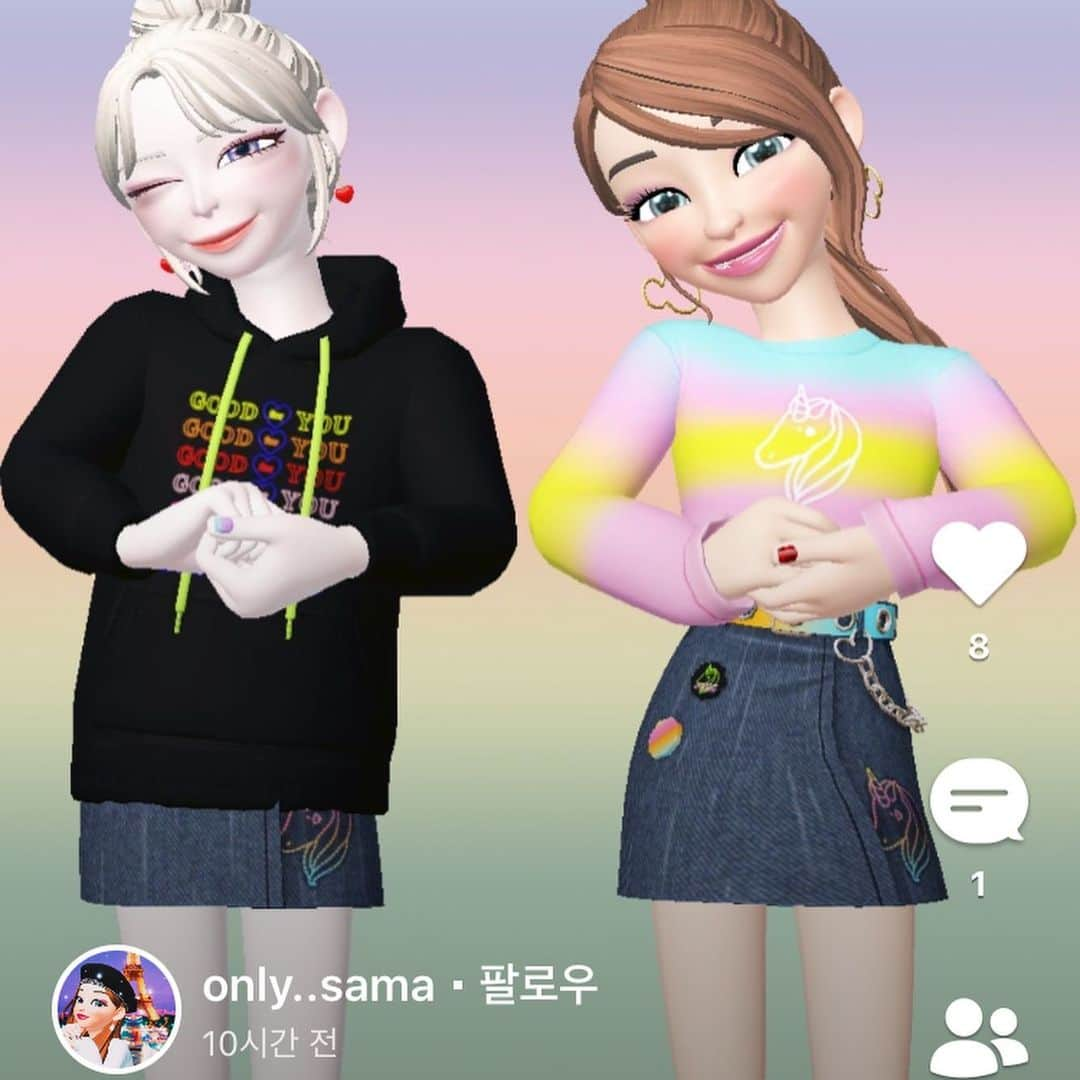 アイリーン・キムさんのインスタグラム写真 - (アイリーン・キムInstagram)「Surprise! @ireneisgoodlabel has officially partnered with @zepeto.official to bring you our goodies to the virtual game world! Just a little gift to all of you to put you in a good mood. Come hangout, dress up, and shop with me 🦄 We have some really cool announcements coming so stay tuned💖 #ireneisgoodxzepeto #goodforyou #ireneisgood #ZEPETOWorld #zepeto #제페토」4月8日 23時12分 - ireneisgood