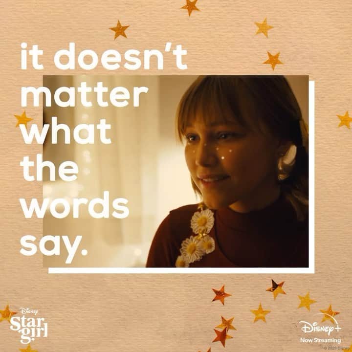 のインスタグラム：「**plays ‘Thirteen’ on repeat** @Stargirl is now streaming on #DisneyPlus.」