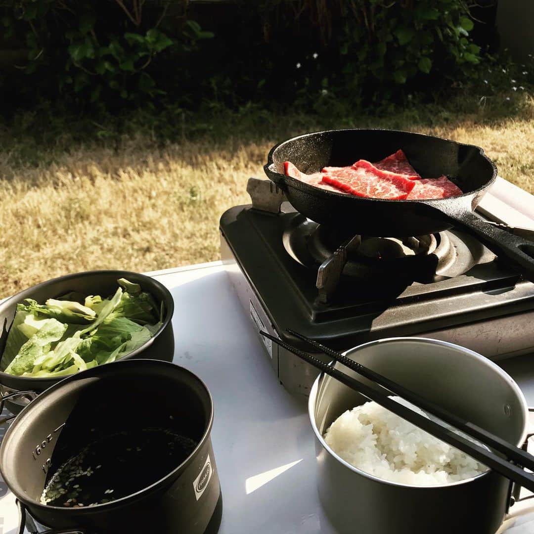 高橋文樹のインスタグラム：「庭ーベキューの季節がやってきました。」