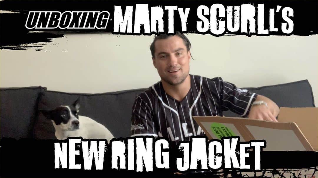 マーティ・スカルのインスタグラム：「Check out my new video unboxing my new ring jacket from Japan.  Link in bio 🔥  #villain ☔️」