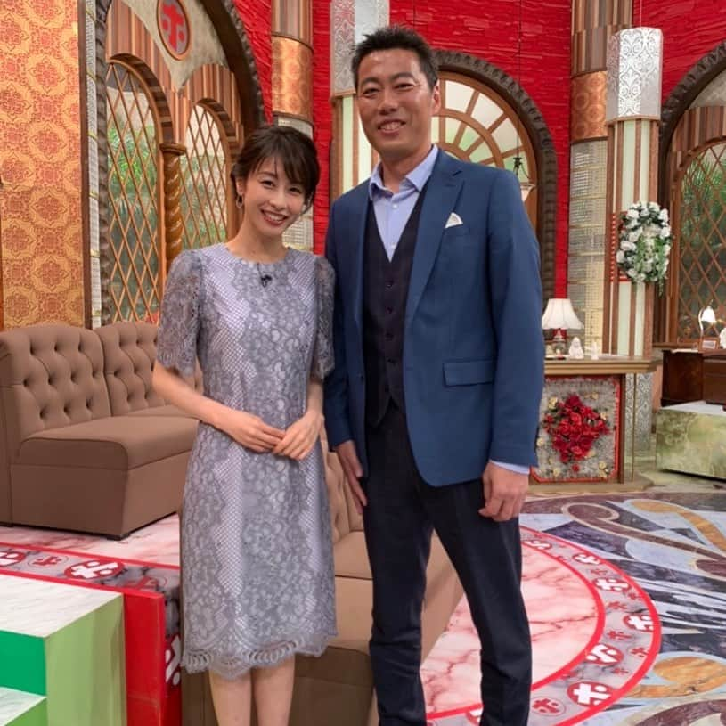 上原浩治さんのインスタグラム写真 - (上原浩治Instagram)「昨日、ホンマでっかTV を観てくれた方々、 ありがとうございました😊 この写真から、顔がデカいとかの苦情は受け付けません　🤫  #加藤綾子アナウンサー #ホンマでっかTV #昨日 #観てくれた？」4月9日 12時06分 - koji19uehara