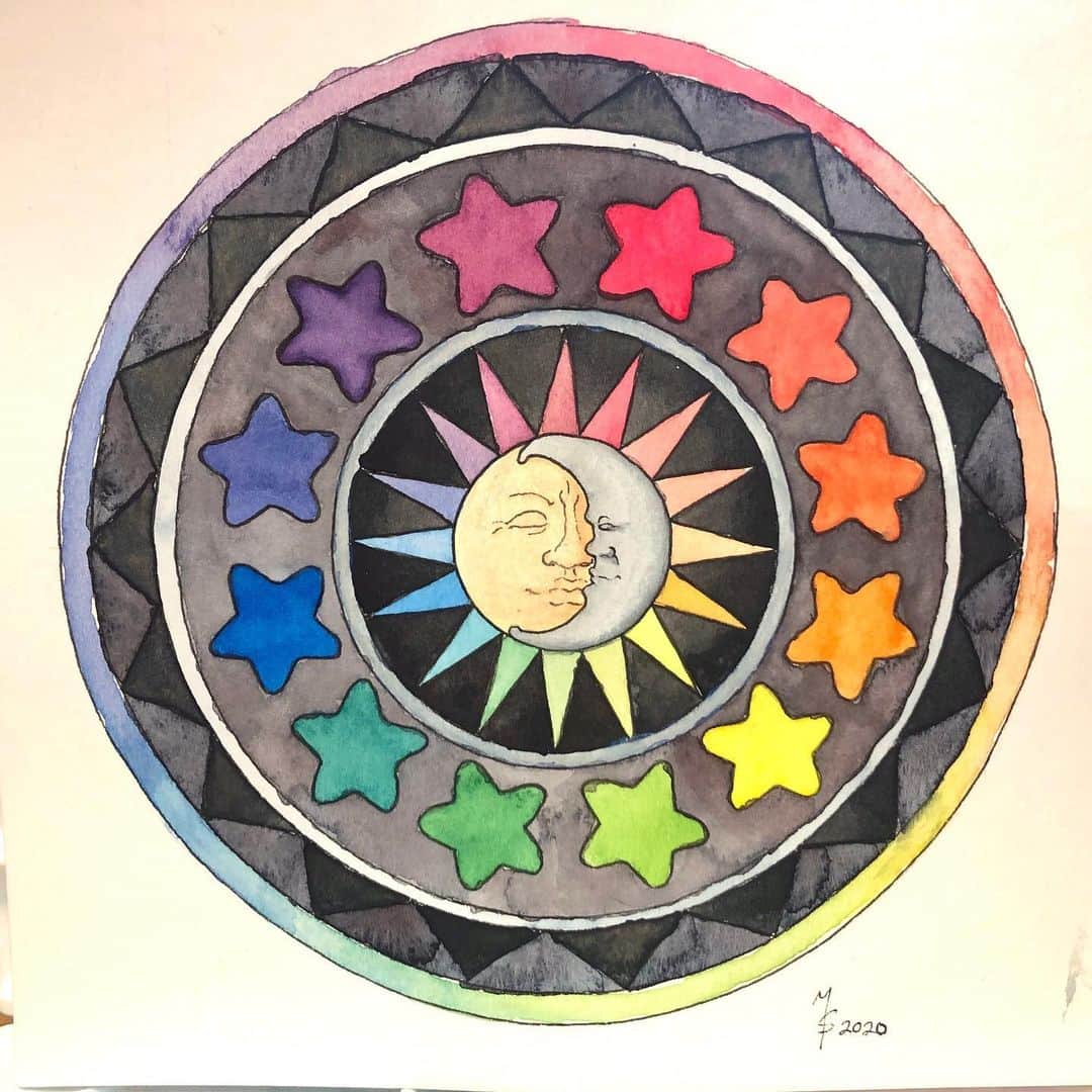 マックス・セットレージさんのインスタグラム写真 - (マックス・セットレージInstagram)「Color wheel exercise in watercolor」4月9日 12時54分 - max_settlage