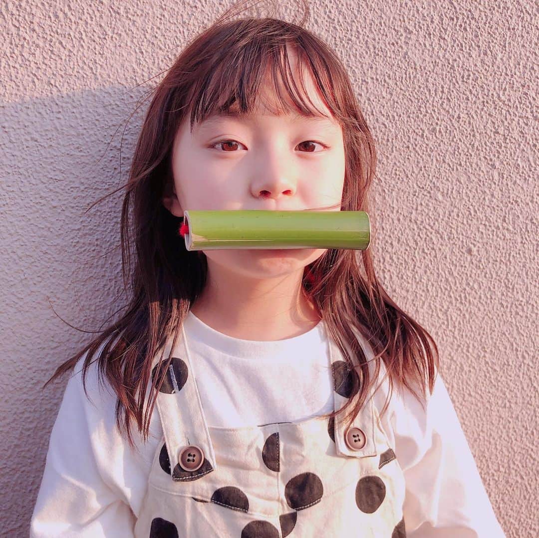 エハラマサヒロさんのインスタグラム写真 - (エハラマサヒロInstagram)「黄昏美人次女❗️ ﻿ ﻿ #中国の方でも読めそうな見出しカッコいい﻿ #iPhoneカメラの底力カッコいい﻿ #竹が本物でカッコいい﻿」4月9日 15時40分 - eharamasahiro