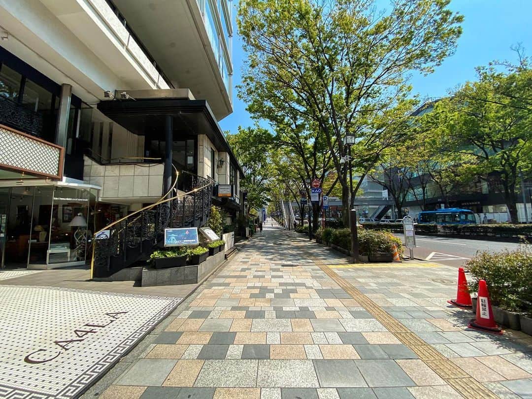 岡崎広平さんのインスタグラム写真 - (岡崎広平Instagram)「仕事で原宿にいました。 昼下がりのキャットストリート、表参道。皆自粛してる。踏ん張りどころ。」4月9日 16時23分 - kohei.okazaki