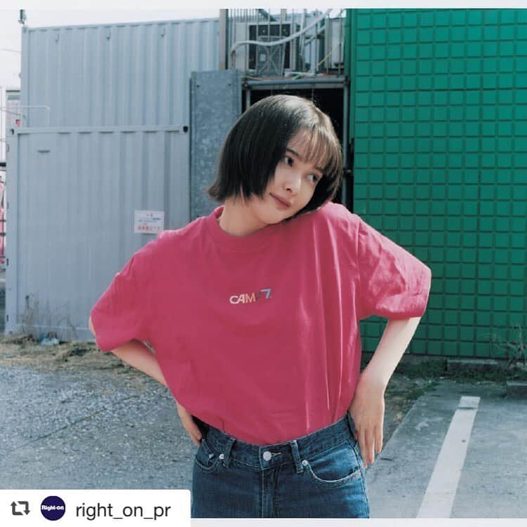 Barfout!さんのインスタグラム写真 - (Barfout!Instagram)「#repost @right_on_pr 【玉城ティナ×Right-on×BARFOUT!】 創刊28周年を迎える、音楽、映画と新しい表現者に迫るマ ンスリー・マガジン『バァフアウト！』で玉城ティナさんがCAMP7  のTシャツをかわいく着こなしてくれました！ スペシャルムービーも公開中。 .  是非CHECKしてみてください！  #righton #right_on #玉城ティナ #BARFOUT 　#バァフアウト　#camp7 #ライトオン #デニム #ジーンズ #ジーンズセレクトショップ #ファッション #ピンクコーデ #アウトドア #そしてユリコは1人になった」4月9日 17時39分 - barfout_magazine_tokyo