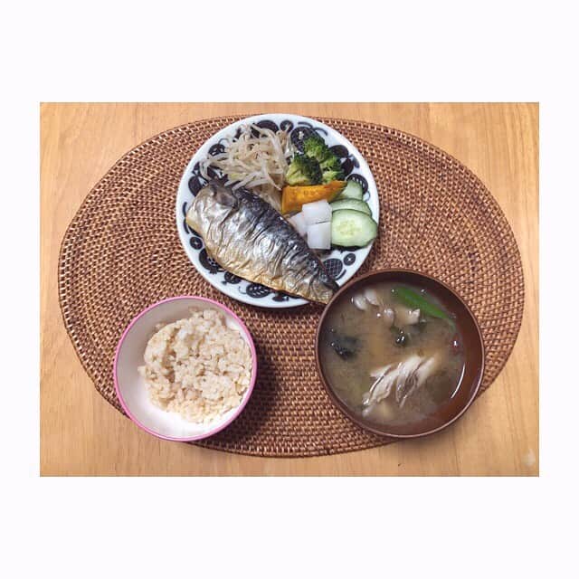 みのり(26)＠東京 ダイエットのインスタグラム：「朝ごはん . . さば ブロッコリー カボチャ きゅうり もやしナムル 舞茸の味噌汁 玄米ごはん🍙 大根の酢漬け . . . みんな、オハヨー。 . げんき？ . げんきだしてこ☺️ . #お熱測ってくださーい . ◉ライザップ公認の紹介アンバサダーです。 〜紹介特典で、お安く入会できます〜 . ▶︎全国どの店舗でもOK ▷２週間のトライアルコースもあります(^_^)/ ▶︎カウンセリング予約前にご連絡ください . ◎入会やカウンセリングをお考えの方、 ご質問なども、DM✉️ください。 . ★トレーニング見学もできます★ . 📺RIZAP TVCM出演 🏅RIZAP BMG ファイナリスト2017.2018 . #rizap #ライザップ . #ダイエット #diet #レコーディングダイエット #ダイエッター #公開ダイエット  #朝ごはん #morning #糖質オフ #食べて痩せる #おうちごはん #食べる #糖質制限 #低糖質ダイエット #和食 #クッキングラム #自炊女子 #腸内環境 #食事管理 #栄養 #ダイエット頑張る #fitmeal #oneplate #cleanmeals  #lowglycemic #玄米 #まごわやさしい」