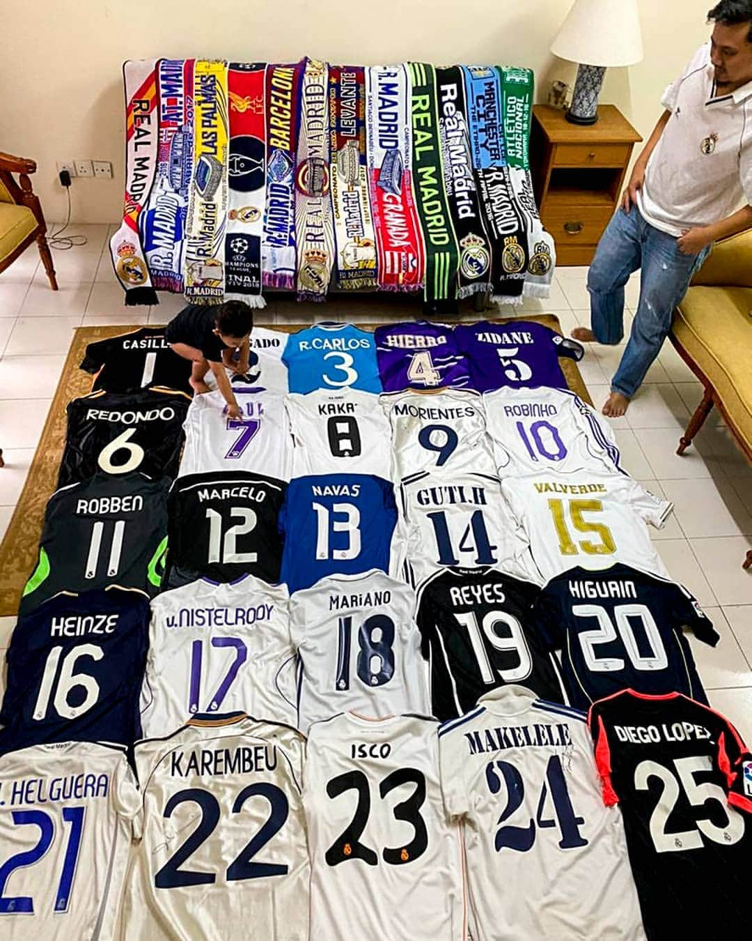 レアル・マドリードさんのインスタグラム写真 - (レアル・マドリードInstagram)「🤩🇲🇾 Wow! All the way from Malaysia... Hisyam Hasan’s @RealMadrid collection is amazing! 🎁 Send us your #RMFansEnCasa content from home - and you could win a @RealMadrid shirt and pack of @NIVEAMEN products! - 🙌👕 ¡#RMFansEnCasa, así nos ha mostrado Hisyam Hasan de Malasia su madridismo! 📥 ¡Haz lo mismo y podrás ganar una camiseta del @RealMadrid y un pack de productos @NIVEAMEN! 🔗 TAKE PART: Link on bio #YoMeQuedoEnCasa | #StayHome」4月10日 19時23分 - realmadrid