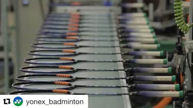 桃田賢斗のインスタグラム：「#Repost @yonex_badminton with @get_repost ・・・ Thank you for visiting our factory, @momota_kento. Looking forward to the next time we stand on court together. #FarBeyondOrdinary #MadeByYonex  #MyPartnerOnCourt」