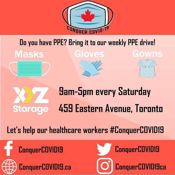 ライアン・レイノルズさんのインスタグラム写真 - (ライアン・レイノルズInstagram)「Hayley Wickenheiser is not only one of Canada’s greatest hockey players, she’s also a healthcare professional. Tomorrow, join Hayley and the @conquercovid19ca team from 9 to 5 for a vital PPE drive in Toronto. [XYZ Storage, 459 Eastern Ave.] ANYONE with N95, 8210 and 9210 masks to spare, bring them by. It’s not just hospital staff, but also cops, paramedics, grocery store workers, and a ton of others putting their asses on the line every day. Also, bring jokes. Those are in short supply too. If you can’t bring jokes, put them below in the comments. And thank you. 🇨🇦💪 @hchickwick Thanks @mutant101 for the art! #conquercovid19」4月11日 3時23分 - vancityreynolds