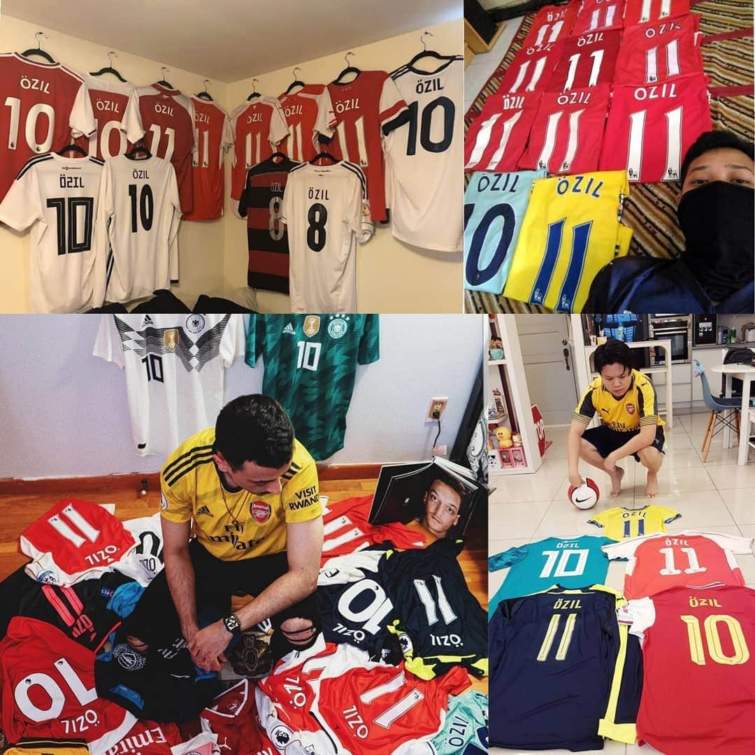 メスト・エジルさんのインスタグラム写真 - (メスト・エジルInstagram)「Thanks to everyone for taking part into my #stayathome jersey challenge 🙌🏼 I already received over 1.000 pictures and videos. ❤ Looking forward to more content via PM or story tag! You can win an invitation to my box at the Emirates. #3daysleft #M1Ö #StayHomeSaveLives」4月11日 4時09分 - m10_official