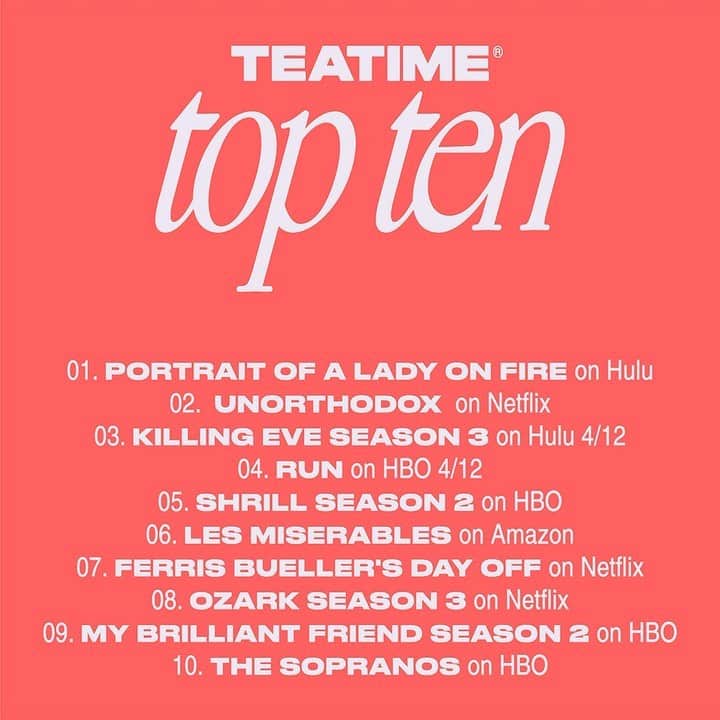 ダコタ・ジョンソンのインスタグラム：「The first of the #TeaTimeTopTen is here. Follow @teatime.pictures to get a list of great things to watch EVERY FRIDAY curated by me and my TeaTime homies. 💌」