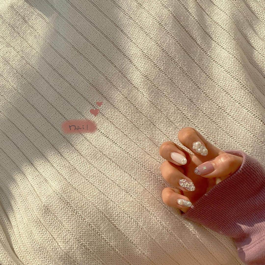 古澤里紗さんのインスタグラム写真 - (古澤里紗Instagram)「Flower nail ♡'' . .」4月10日 22時03分 - fuuuuu_ri