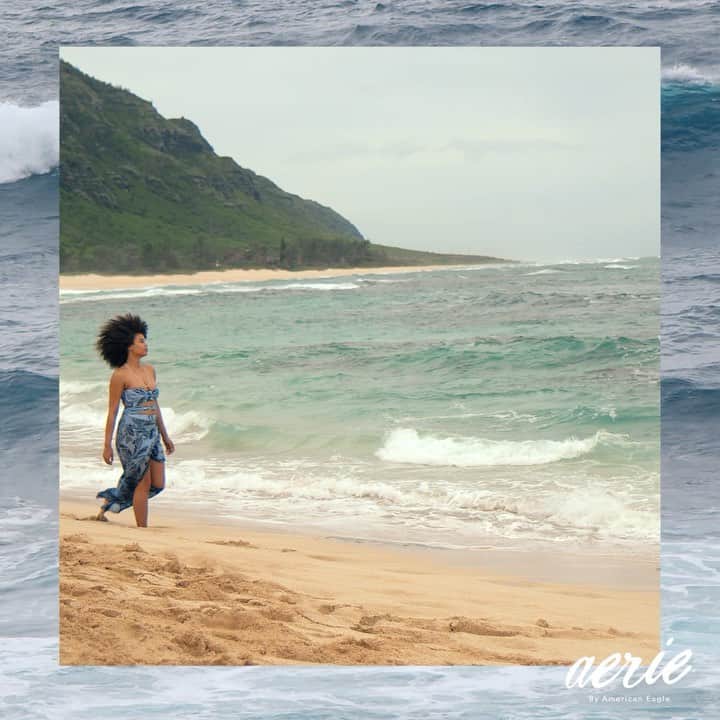 Aerie Japanのインスタグラム：「NEWNEWNEW!  夏ーの季節がやってきた! 🌺🌊👙 新しい商品が続々入荷！ #aeriejp #エアリー #swim #ショーツ #水着 #夏」