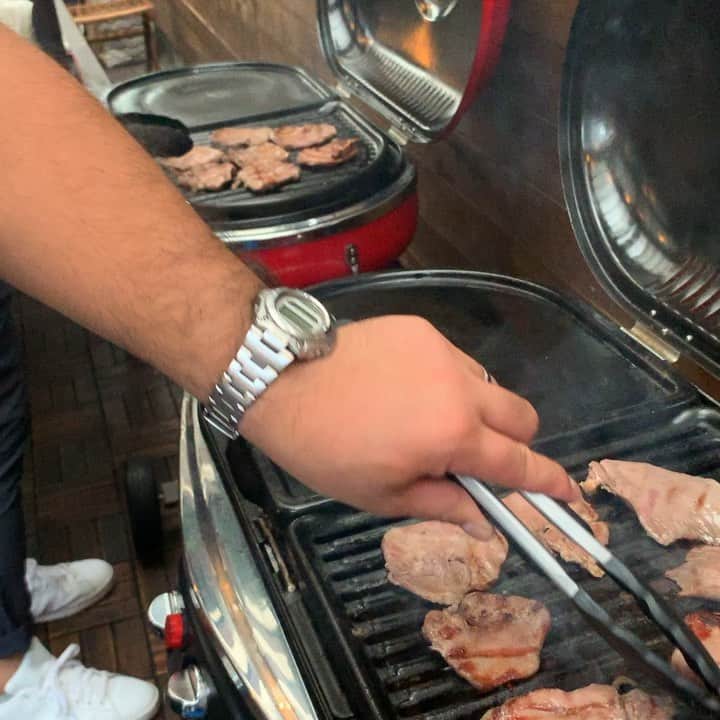 岸本加世子のインスタグラム：「贅沢ＢＢＱ。 毎年恒例。ありがとうこざいます！」