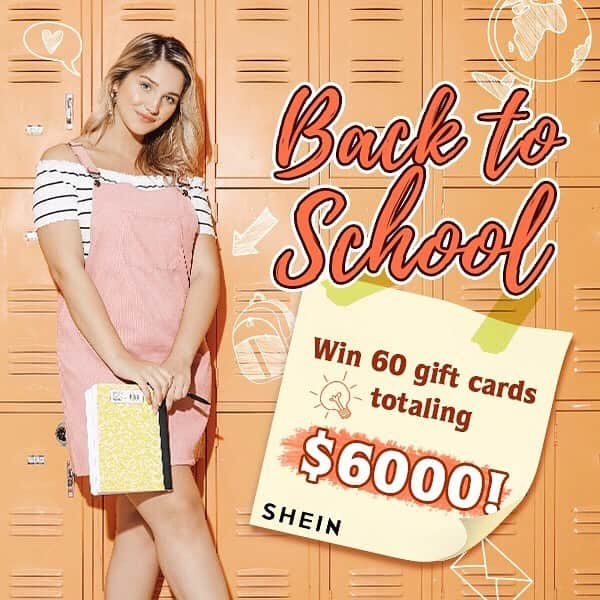 SHEINさんのインスタグラム写真 - (SHEINInstagram)「🏖🏄🏽‍♀️Did you enjoy your summer?! 🏫🎒Are you ready to head back to school? 😜To give your summer a happy ending, We're giving away $6000 Gift Cards! 🙌How To Enter: 1. Follow @sheinofficial and like this post 2. Repost this post to your IG using the hashtag #SHEINbacktoschool 3. Tag 2 friends in the comments below! 💛🧡We will select 60 winners to give away $100 Gift Card each one! ✏️✏️The list of winners will be announced on the 9.1, we wish every SHEINer good luck!💖💖」8月10日 20時16分 - sheinofficial